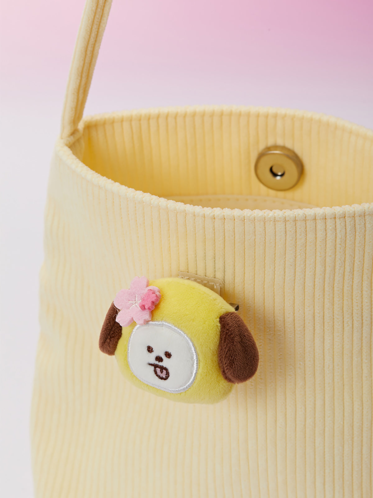 BT21 - SPRING DAYS MINI CORDUROY CROSSBODY BAG CHIMMY - COKODIVE