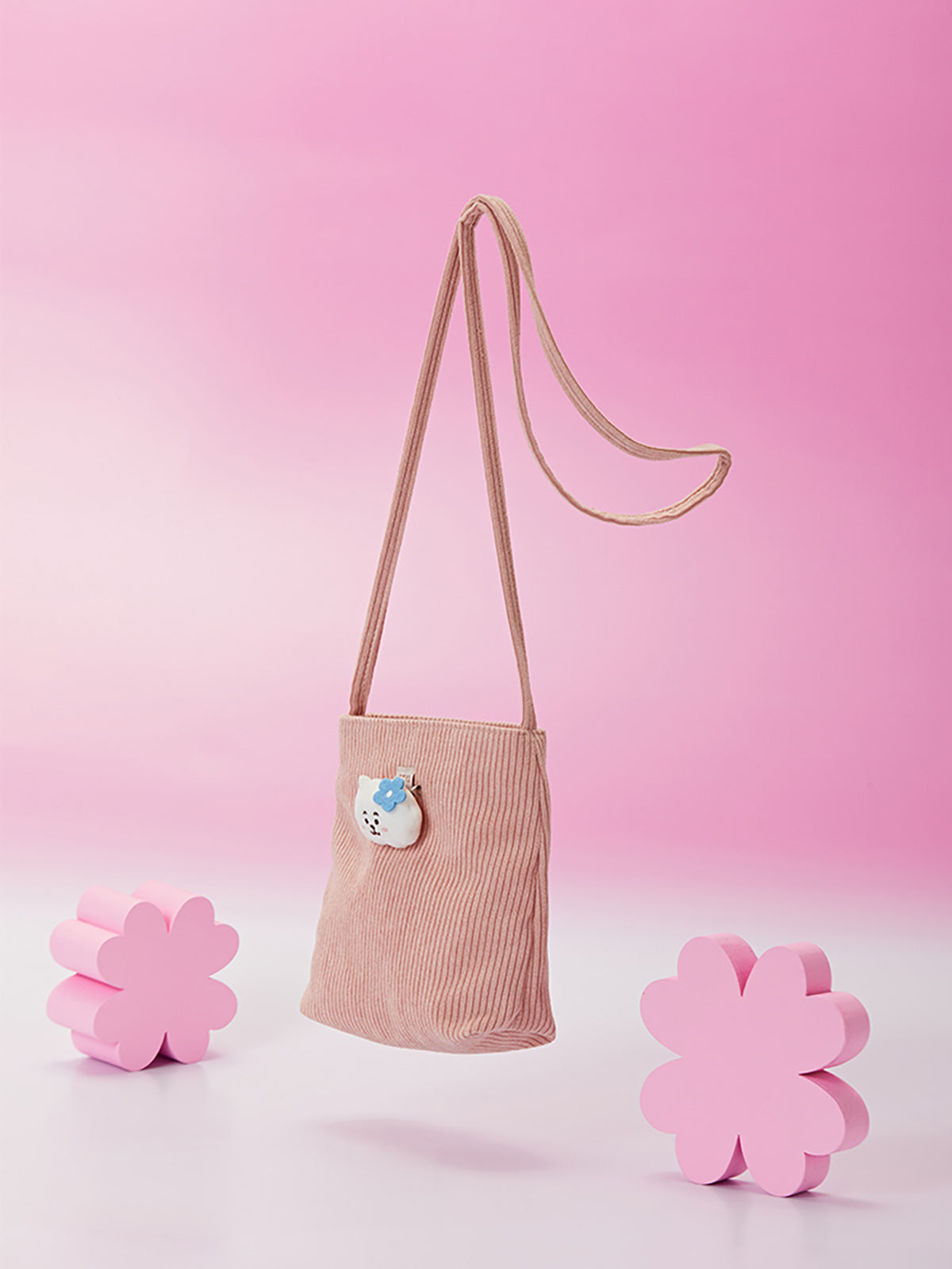 BT21 - SPRING DAYS MINI CORDUROY CROSSBODY BAG RJ - COKODIVE