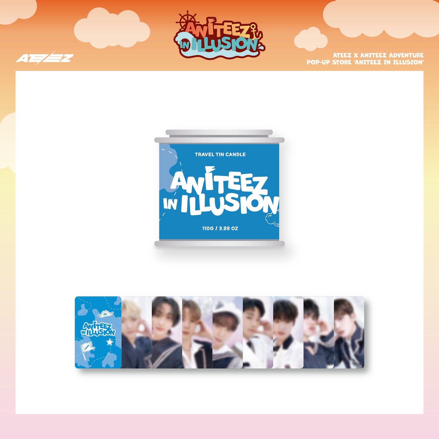 ATEEZ - ANITEEZ IN ILLUSION ATEEZ X ANITEEZ ADVENTURE POP-UP STORE OFFICIAL MD - COKODIVE