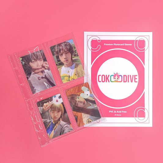 A5 4 POCKET PHOTOCARD SLEEVES FOR K-POP FANS - COKODIVE