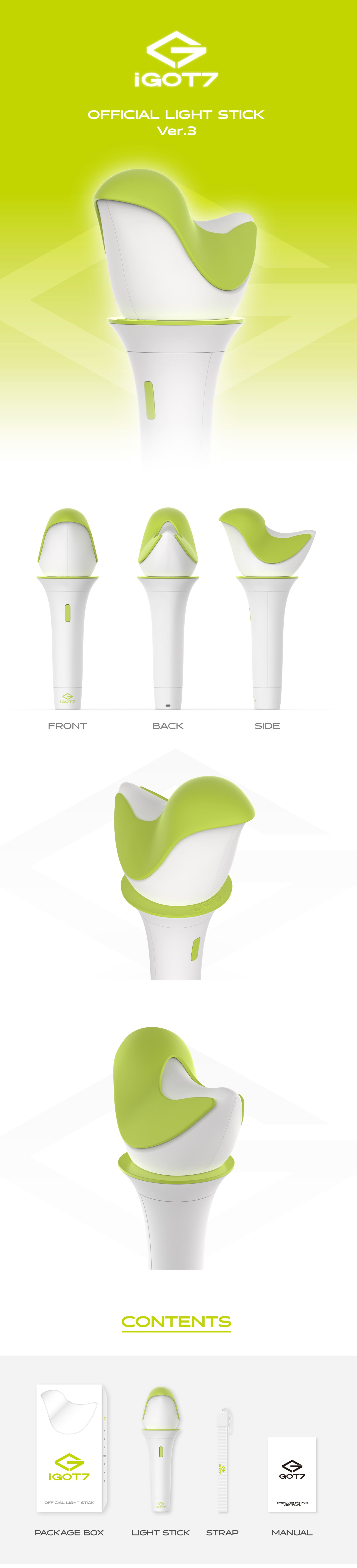 [2ND PRE-ORDER] GOT7 - OFFICIAL LIGHT STICK VER.3 - COKODIVE