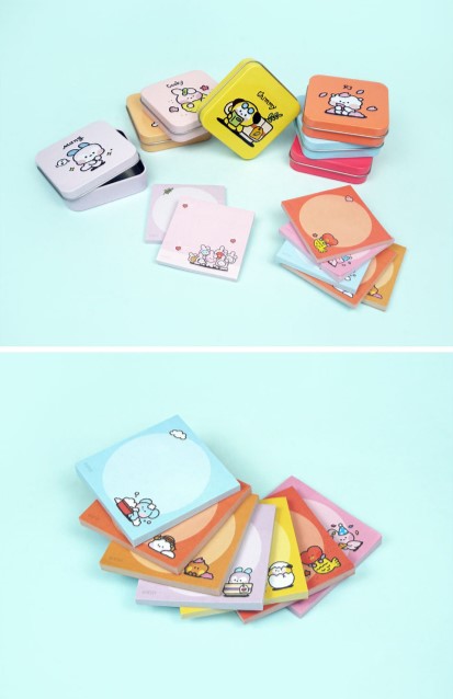 BT21 MININI TIN CASE MEMO PAD - COKODIVE