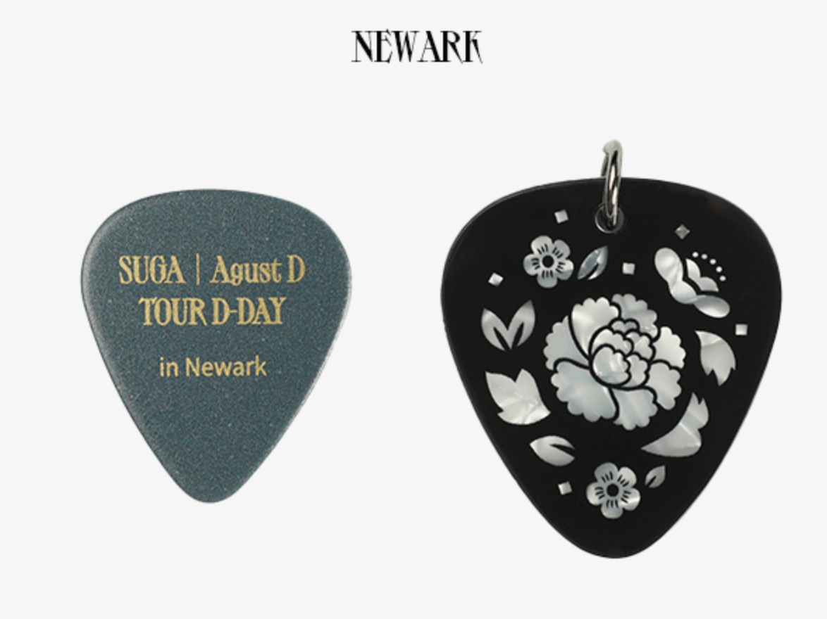 BTS SUGA - AUGUST D TOUR D-DAY OFFICIAL MD GUITAR PICK SET - COKODIVE