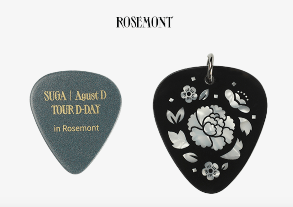 BTS SUGA - AUGUST D TOUR D-DAY OFFICIAL MD GUITAR PICK SET - COKODIVE