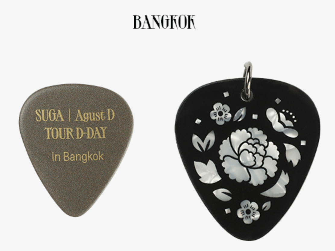 BTS SUGA - AUGUST D TOUR D-DAY OFFICIAL MD GUITAR PICK SET - COKODIVE