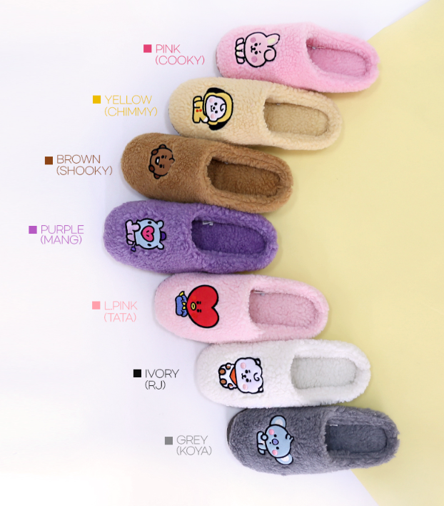 BT21 ROSA WINTER PROTECTION SLIPPERS - COKODIVE