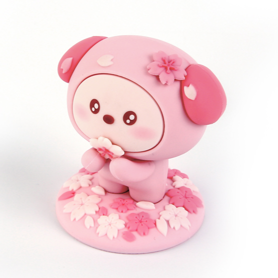 BT21 - CHERRY BLOSSOM LEATHER PATCH FIGURE CHIMMY - COKODIVE