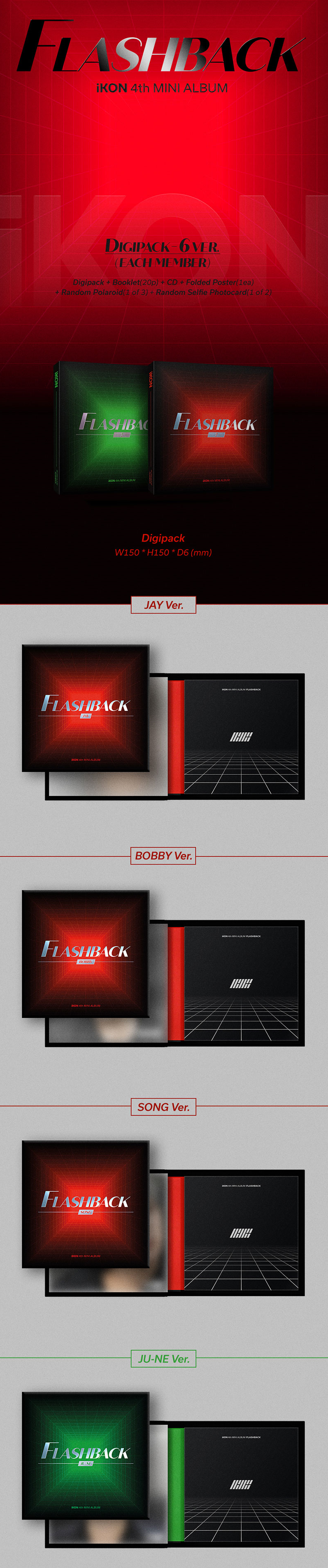 IKON - 4TH MINI ALBUM FLASHBACK (DIGIPACK VER.) - COKODIVE