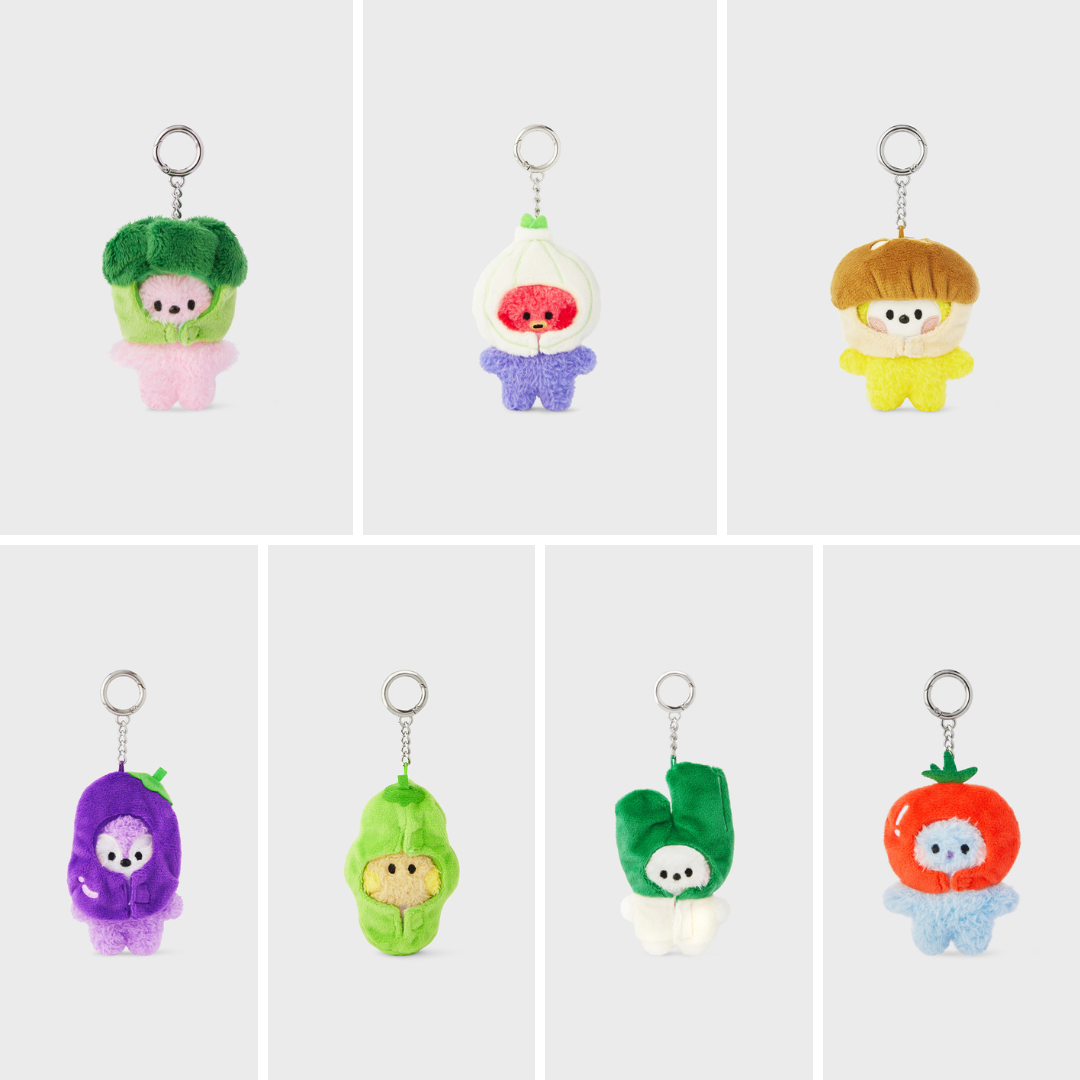 BT21 MININI VEGGIE DOLL KEYRING - COKODIVE