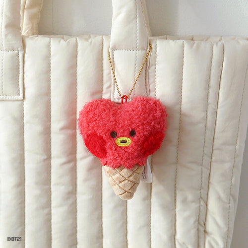 BT21 MININI ICE CREAM PLUSH KEYRING - COKODIVE