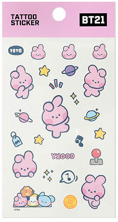 BT21 MININI COLOR TATTOO STICKER - COKODIVE