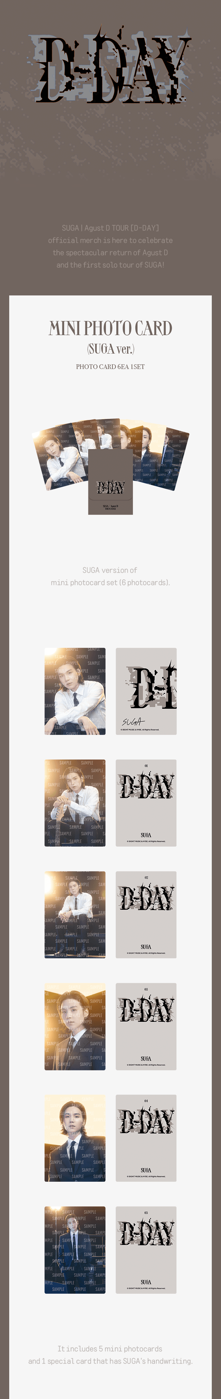 SUGA - AGUST D TOUR D-DAY OFFICIAL MD - COKODIVE