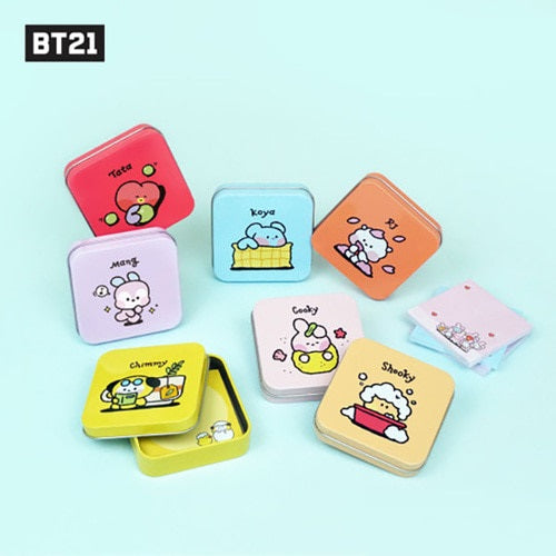 BT21 MININI TIN CASE MEMO PAD - COKODIVE