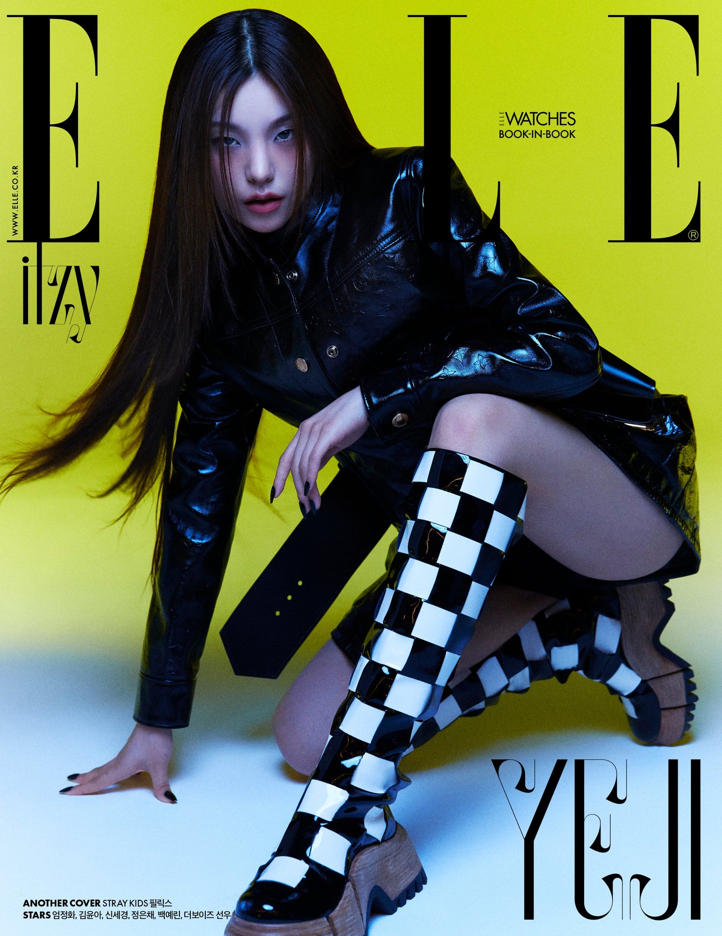 STRAY KIDS FELIX ITZY YEJI COVER ELLE MAGAZINE 2023 MAY ISSUE - COKODIVE