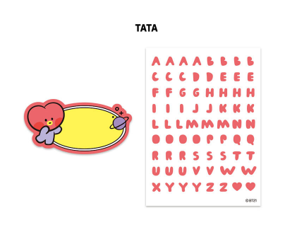 BT21 MININI ACRYLIC PIN BADGE STICKER - COKODIVE