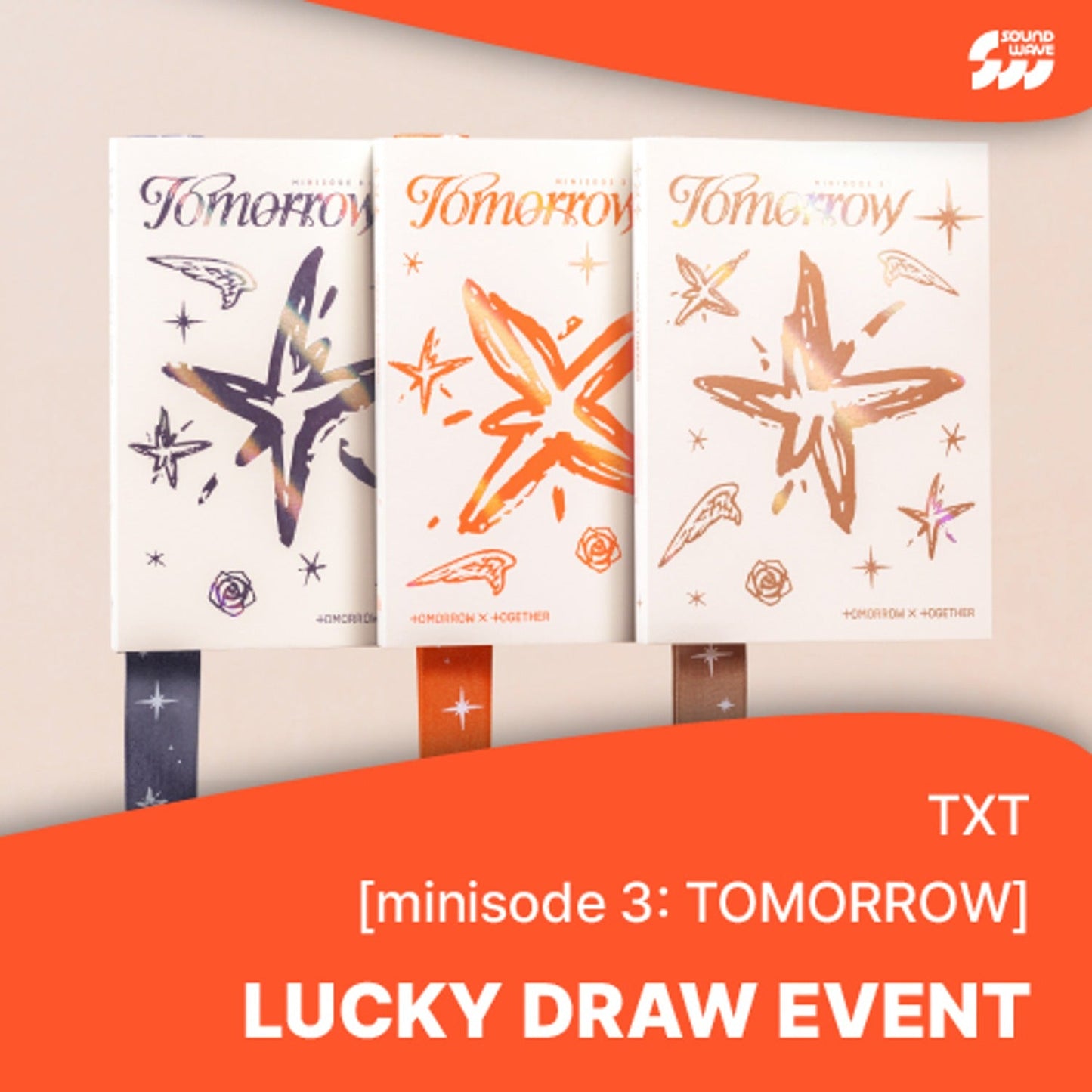 TXT - MINISODE 3 TOMORROW 6TH MINI ALBUM LUCKY DRAW EVENT SOUNDWAVE STANDARD SET - COKODIVE