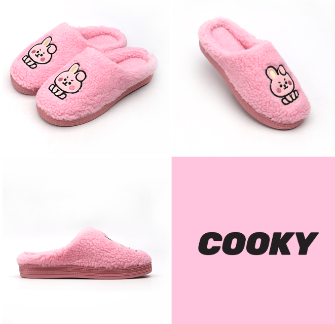 BT21 ROSA WINTER PROTECTION SLIPPERS - COKODIVE