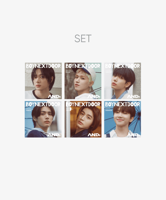 BOYNEXTDOOR - AND, JAPAN 1ST SINGLE ALBUM WEVERSE GIFT VER MEMBER SOLO EDITION 6 SET