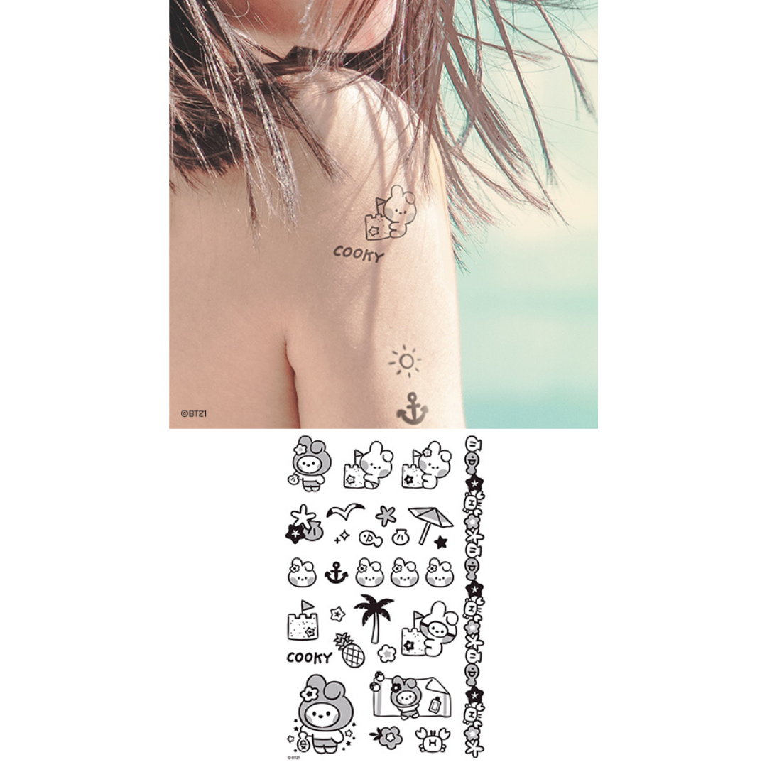 BT21 MININI TATOO STICKER SUMMER SKY - COKODIVE