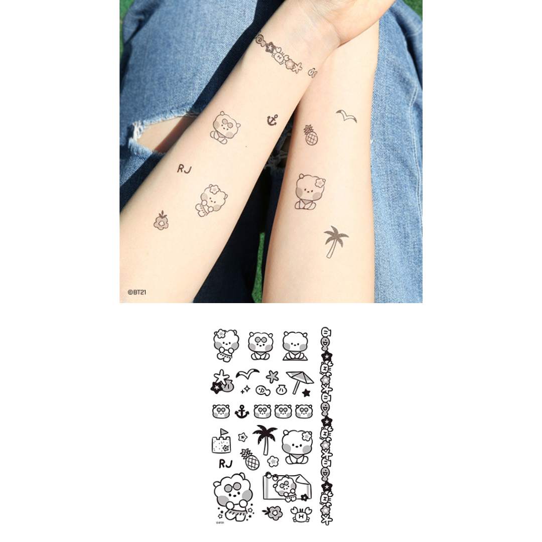 BT21 MININI TATOO STICKER SUMMER SKY - COKODIVE