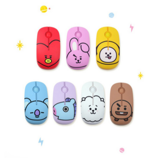 BT21 FACE WIRELESS SILENT MOUSE - COKODIVE