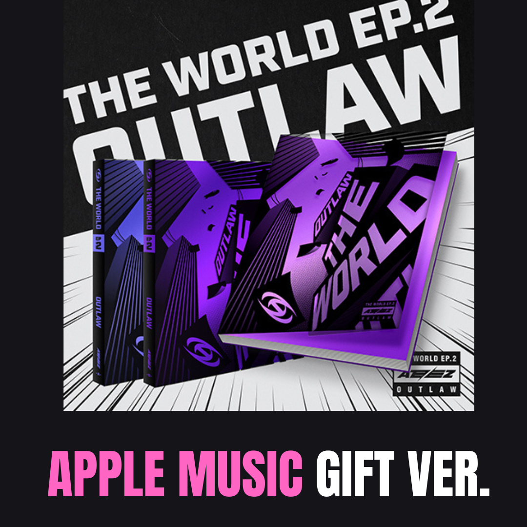 ATEEZ - THE WORLD EP.2 OUTLAW 9TH MINI ALBUM APPLE MUSIC GIFT VER. - COKODIVE