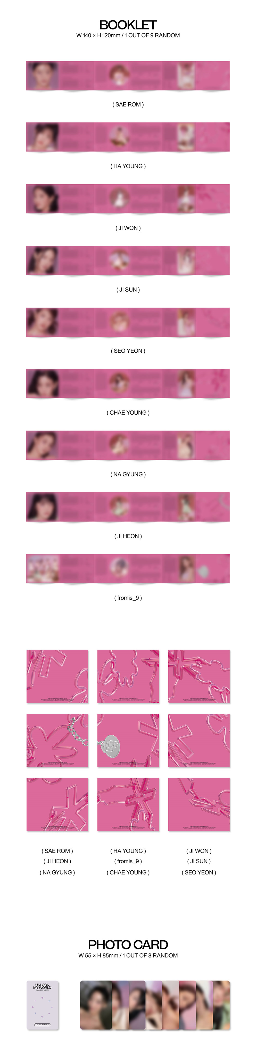 FROMIS_9 - UNLOCK MY WORLD 1ST ALBUM COMPACT VER. - COKODIVE