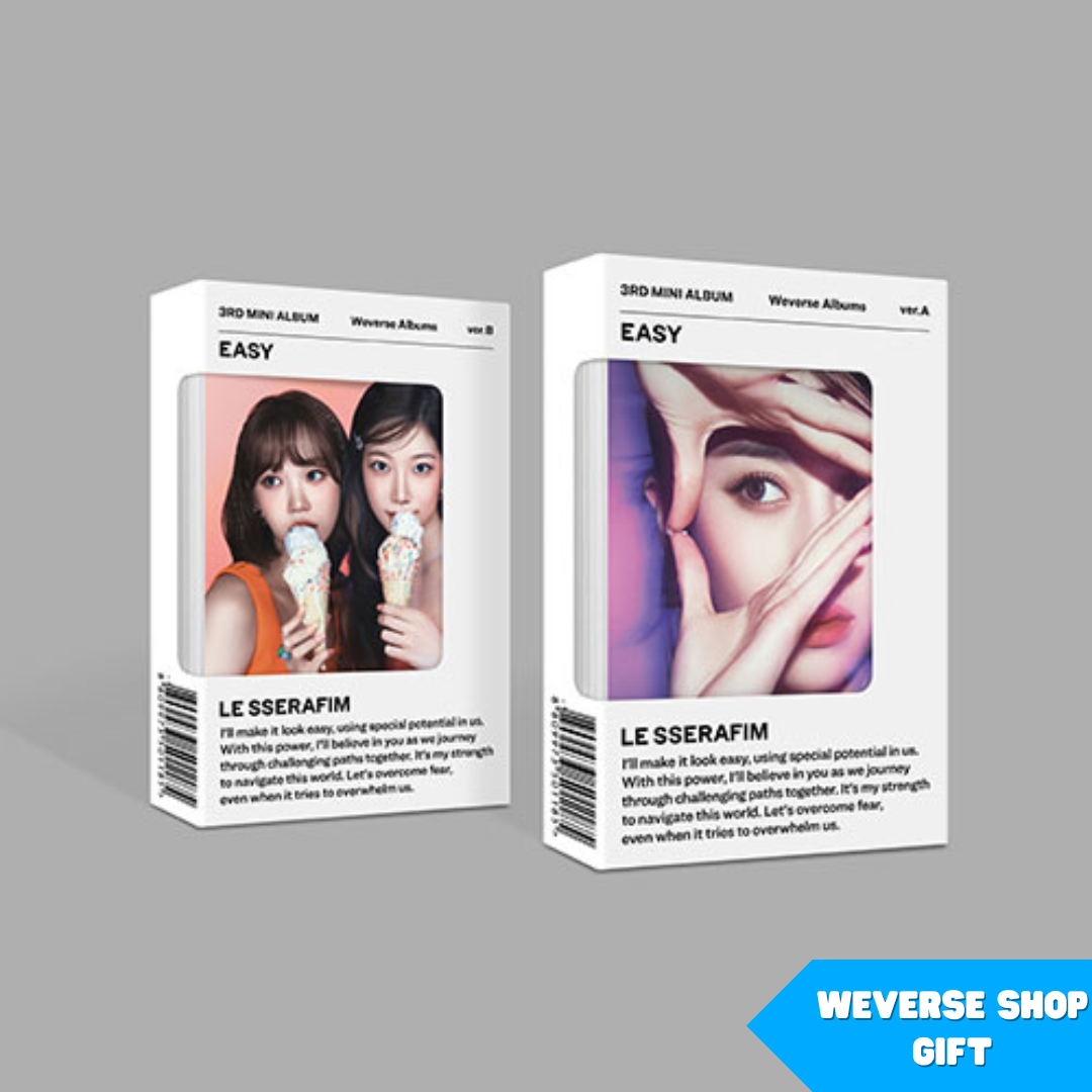 LE SSERAFIM - EASY 3RD MINI ALBUM WEVERSE ALBUMS VER. WEVERSE SHOP GIFT VER. - COKODIVE