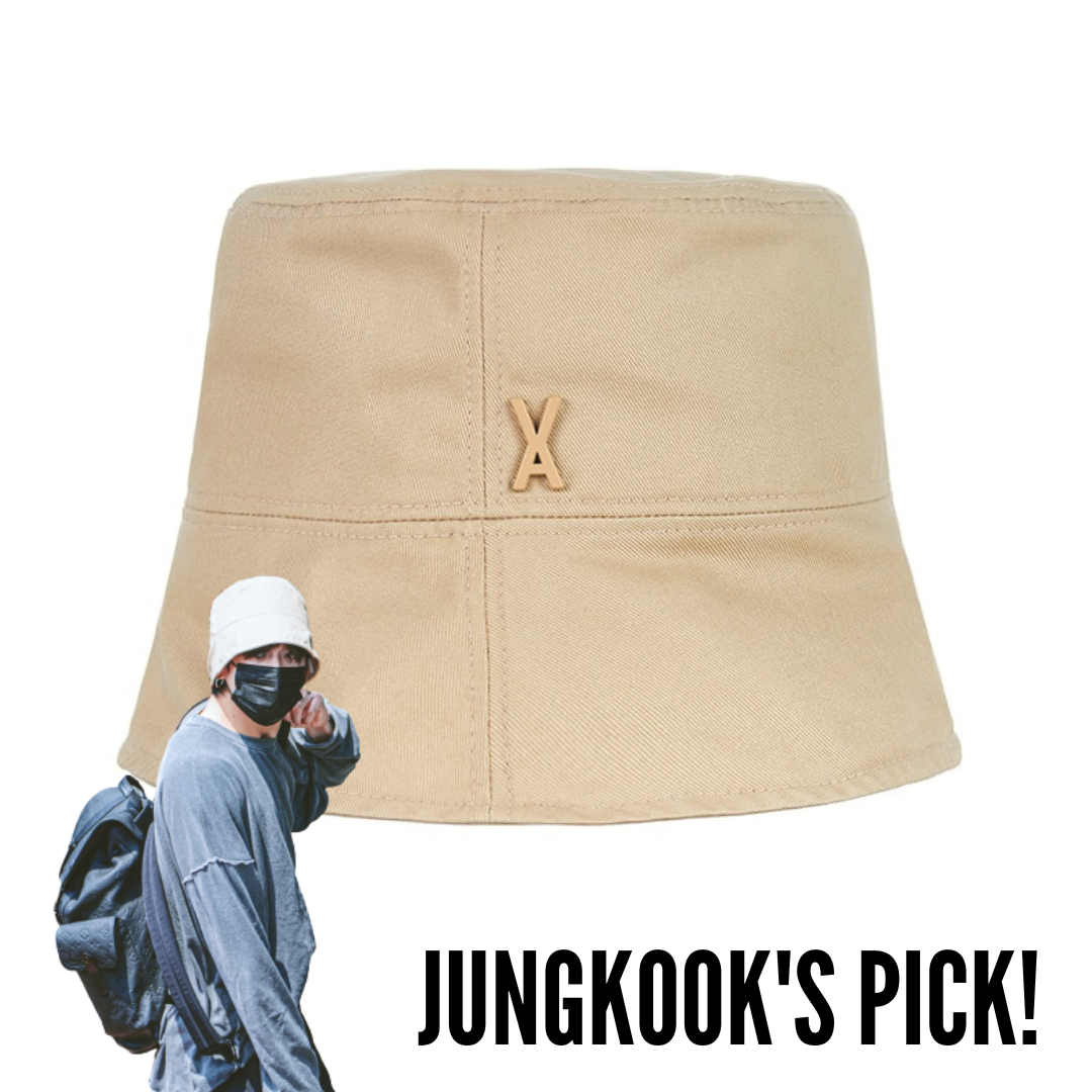 BTS JUNGKOOK PICK - VARZAR STUD DROP OVER FIT BUCKET HAT BEIGE - COKODIVE