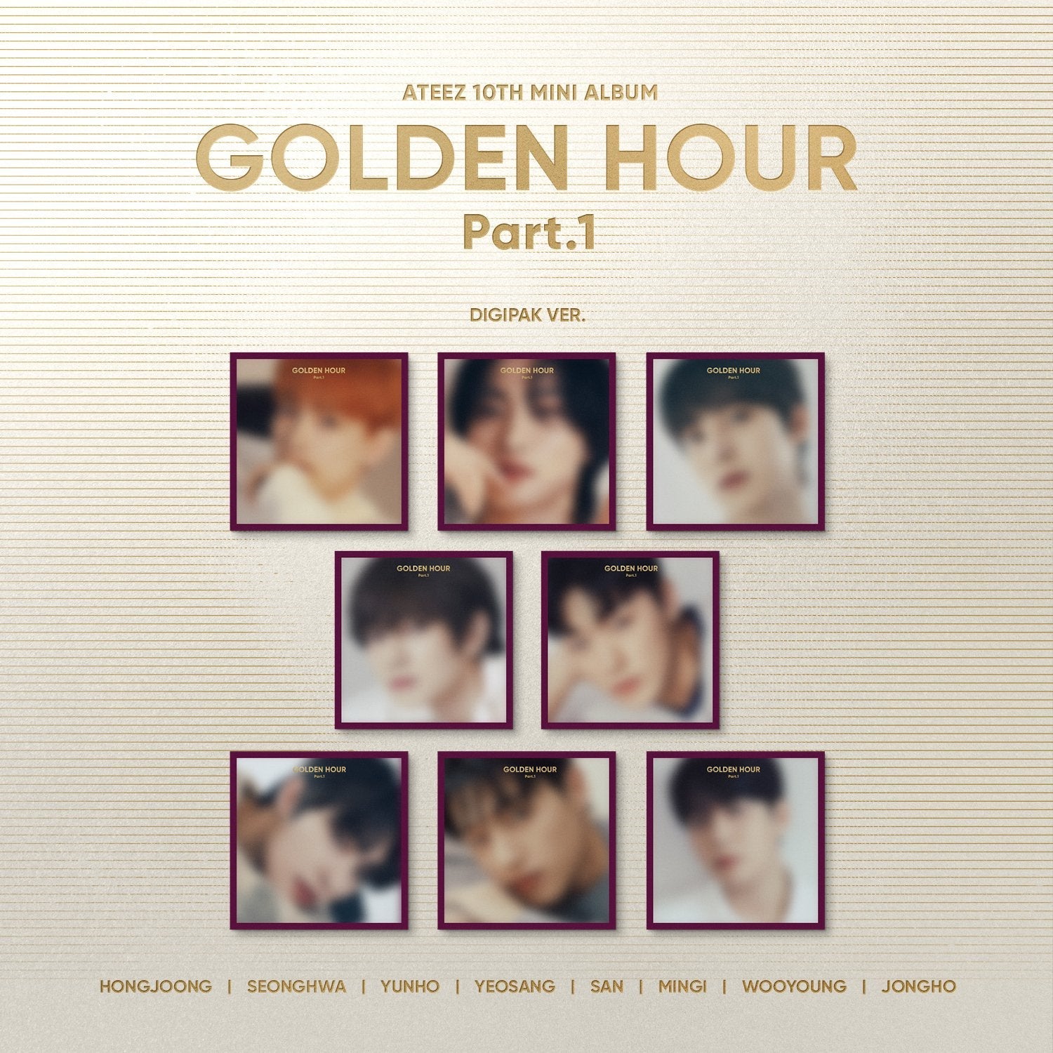 ATEEZ - GOLDEN HOUR : PART.1 10TH MINI ALBUM DIGIPACK SET - COKODIVE