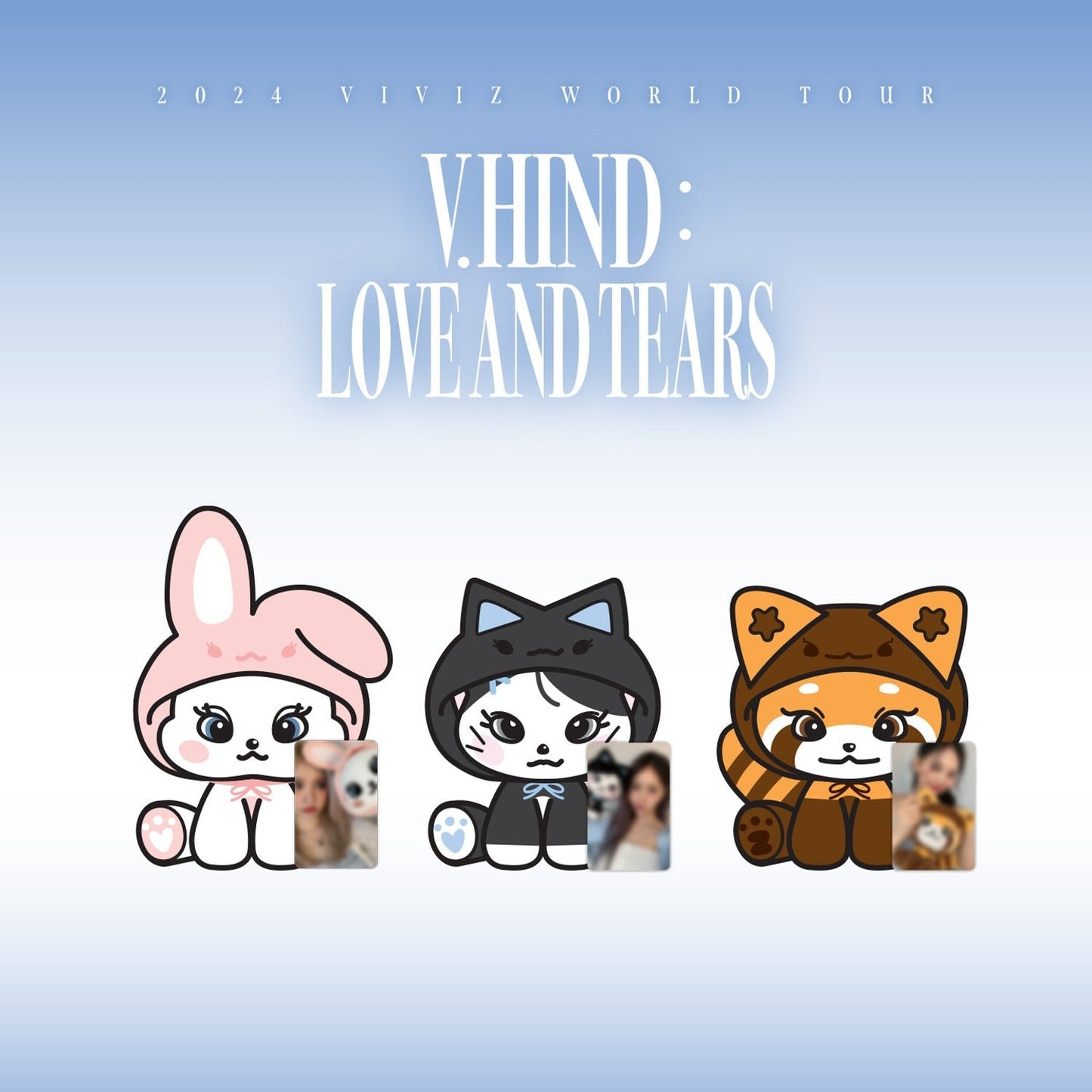 VIVIZ - V.HIND : LOVE AND TEARS 2024 CONCERT OFFICIAL MD WIZOO PLUSH DOLL - COKODIVE