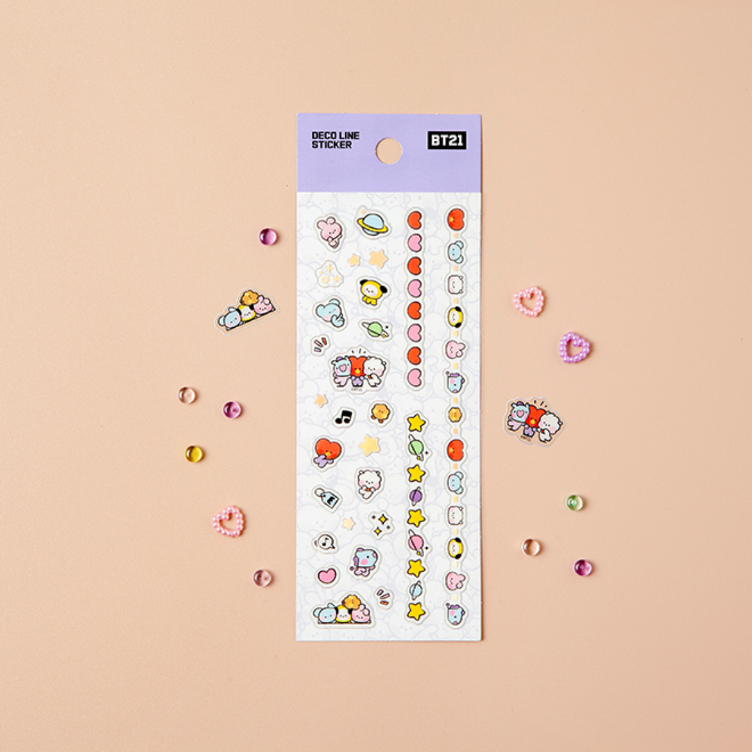 BT21 MININI DECO LINE STICKER - COKODIVE