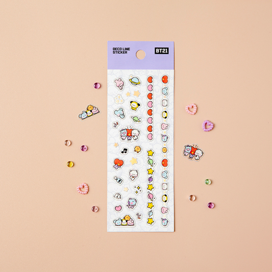 BT21 MININI DECO LINE STICKER - COKODIVE