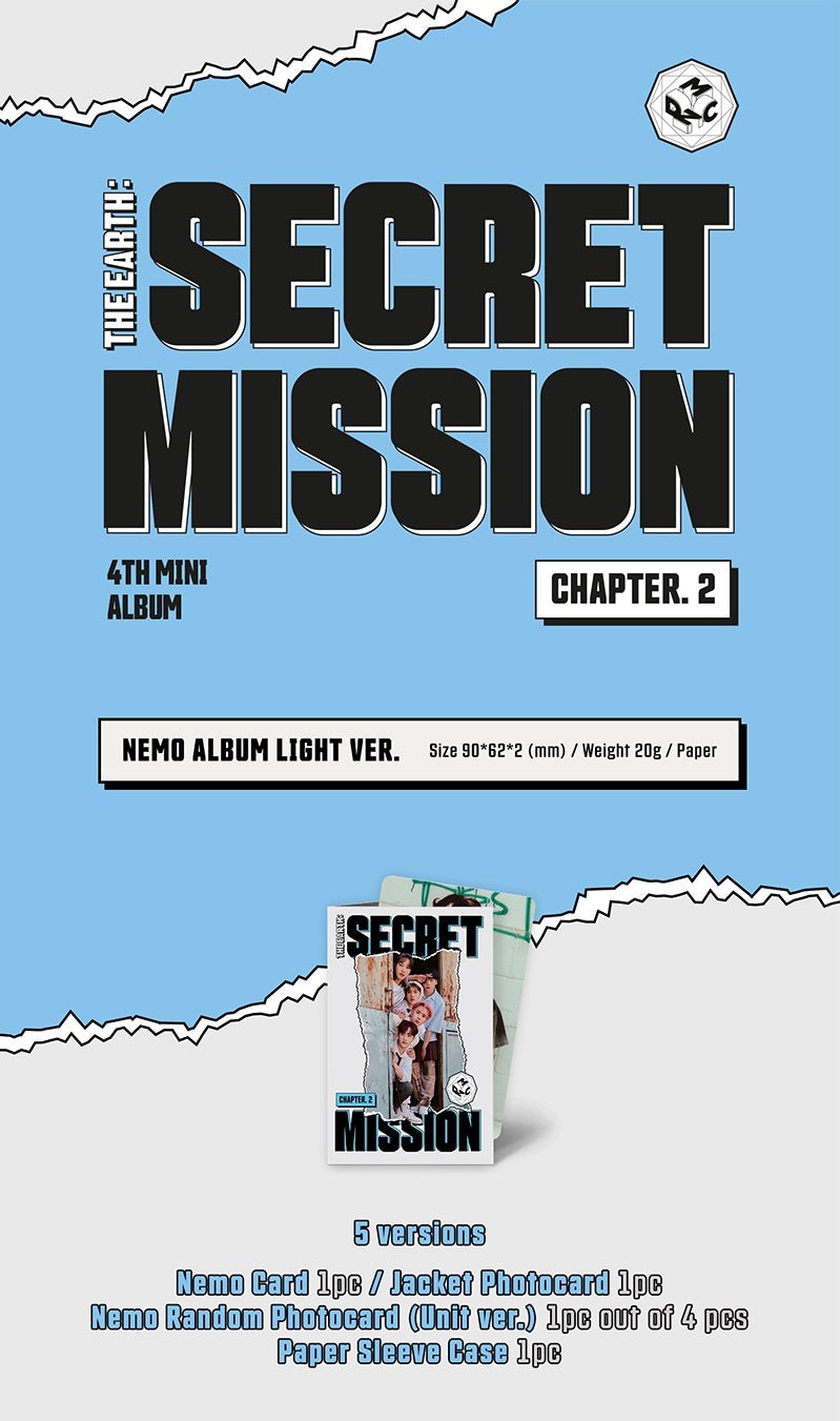 Apple Music ALBUM MCND - 4TH MINI ALBUM THE EARTH SECRET MISSION CHAPTER.2 NEMO ALBUM (LIGHT VER.)