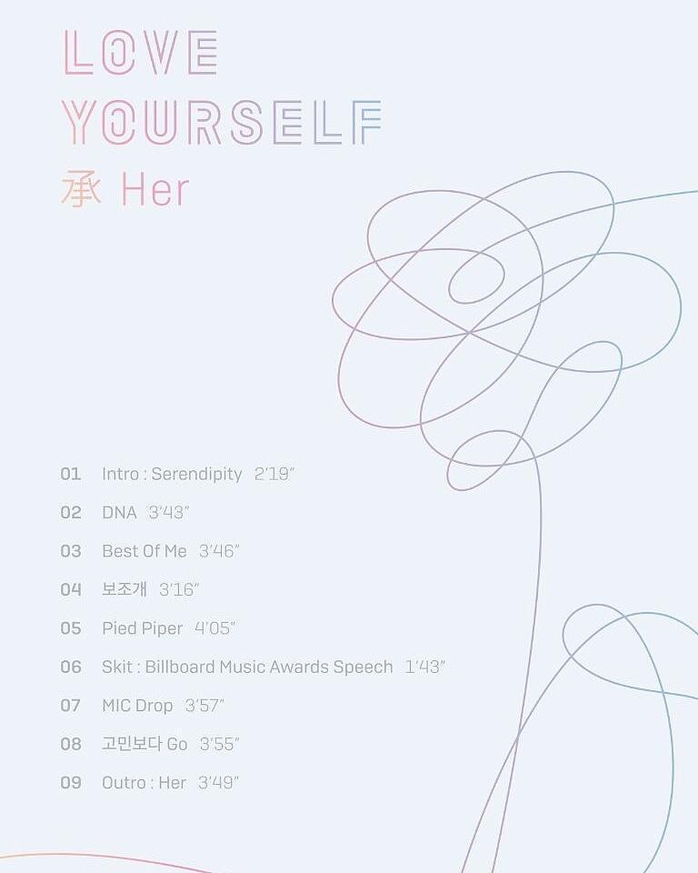 Apple Music [BTS] 5th MINI ALBUM - LOVE YOURSELF : Her 承