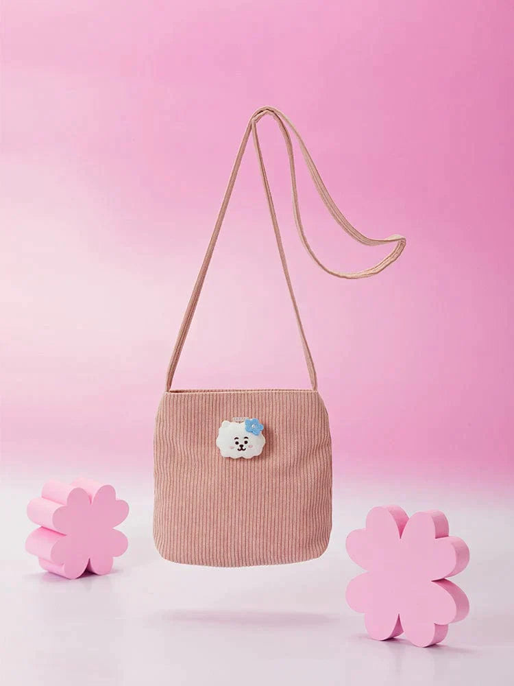 BT21 - SPRING DAYS MINI CORDUROY CROSSBODY BAG RJ - COKODIVE