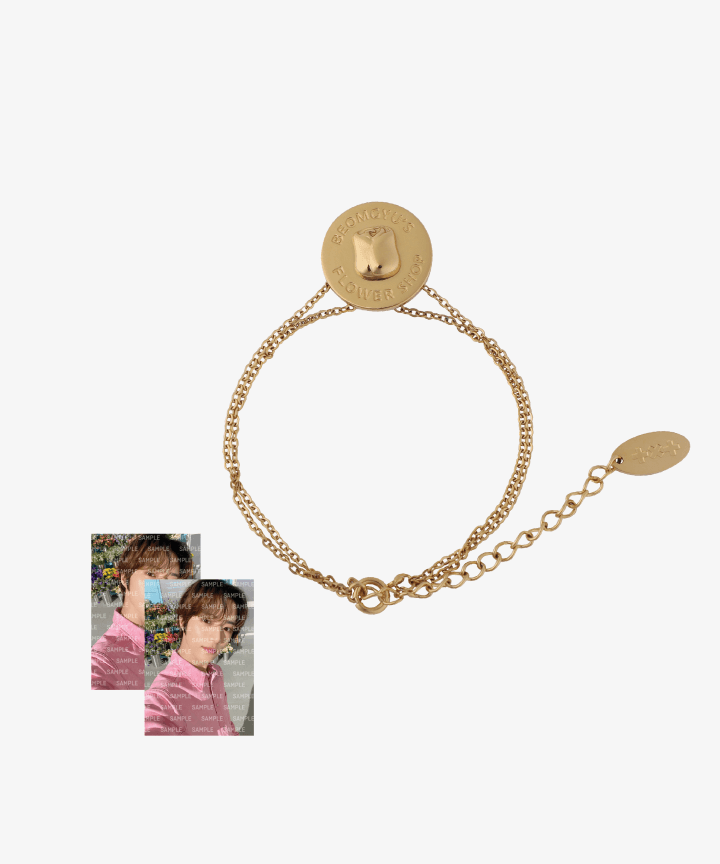 TXT - BEOMGYU'S FLOWER SHOP OFFICIAL MD BRACELET (GOLD) - COKODIVE