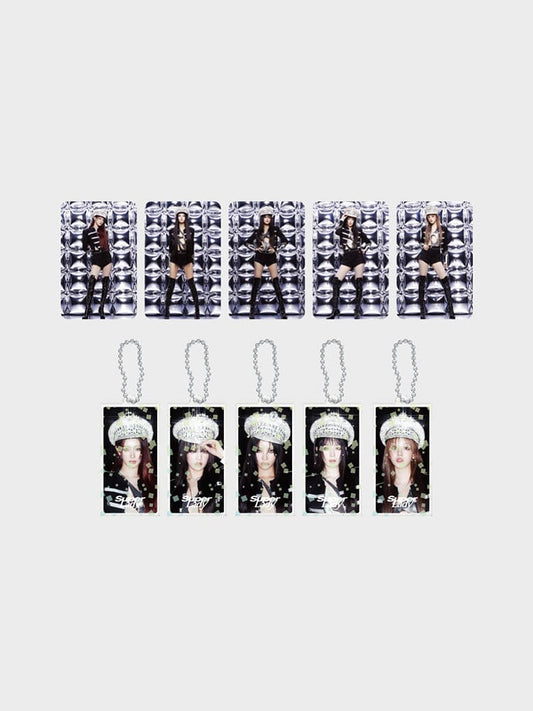 (G)I-DLE - SUPER LADY OFFICIAL MD SLIDE ACRYLIC KEYRING PHOTOCARD SET 2 VER. - COKODIVE