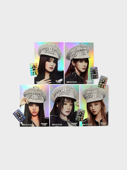 (G)I-DLE - SUPER LADY OFFICIAL MD HOLOGRAM MINI POSTER PHOCARD SET 2 VER. - COKODIVE