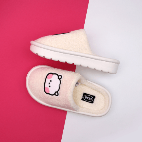 HAPPY FUR CHARACTER MD BT21 MININI MELLOW SLIPPERS