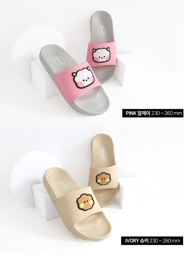 HAPPY FUR CHARACTER MD BT21 MININI TINY SLIPPERS