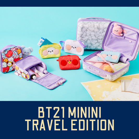 LINE FRIENDS CHARACTER MD BT21 MININI TRAVEL EDITION OFFICIAL MD