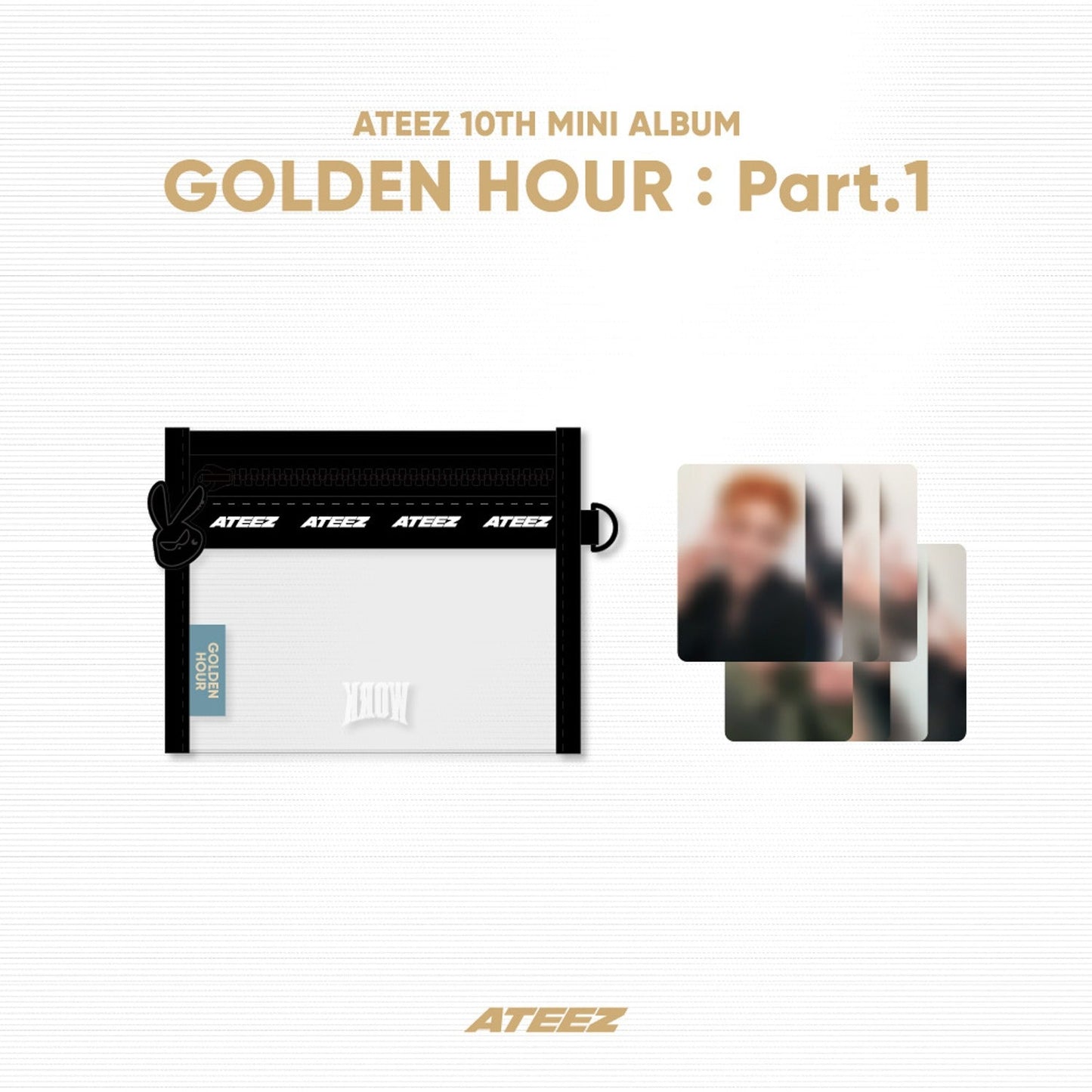 ATEEZ - GOLDEN HOUR : PART.1 OFFICIAL MD MINI POUCH - COKODIVE