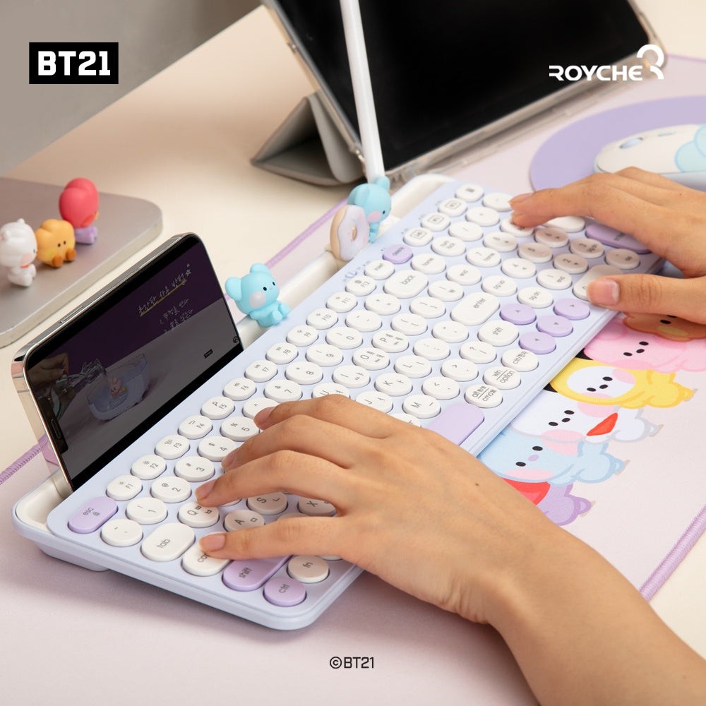 NARA HOME DECO CHARACTER MD BT21 MININI MULTI PAIRING KEYBOARD