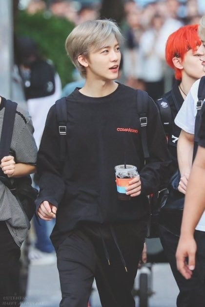 NCT JAEMIN PICK - CPGN LONGSLEEVE HEAVY OVER SCRATCH LOGO R BLACK - COKODIVE