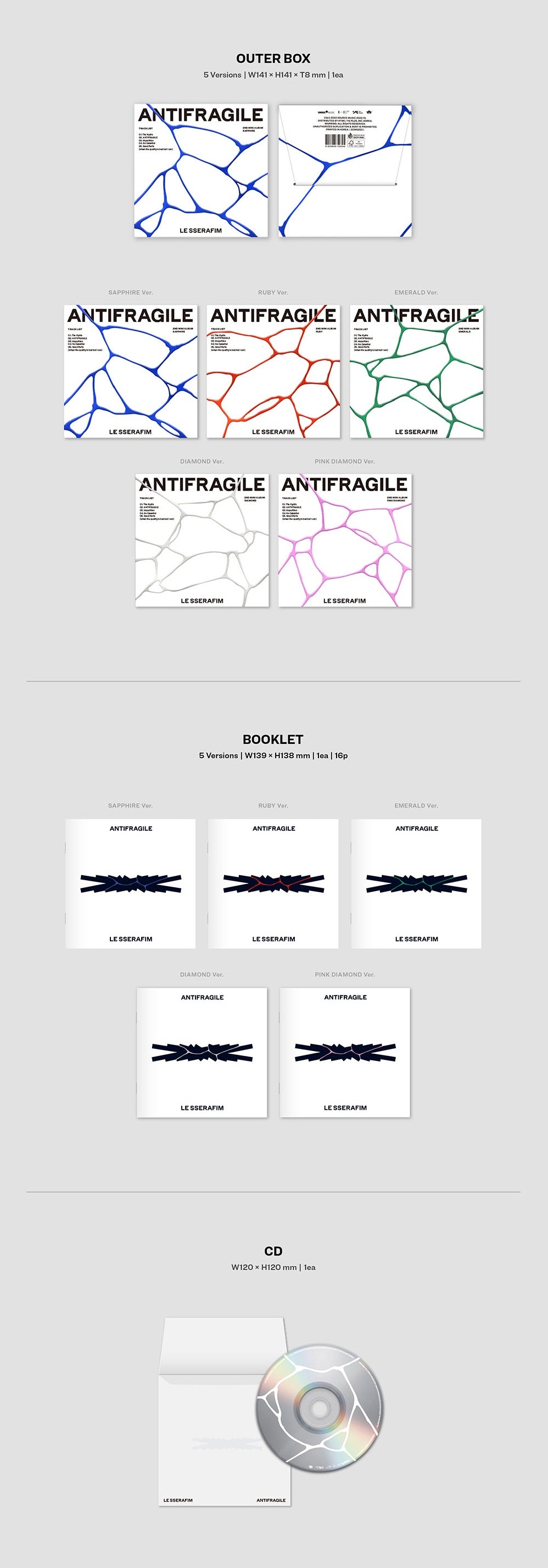 [PR] Apple Music ALBUM LE SSERAFIM - ANTIFRAGILE 2ND MINI ALBUM (COMPACT VER.)