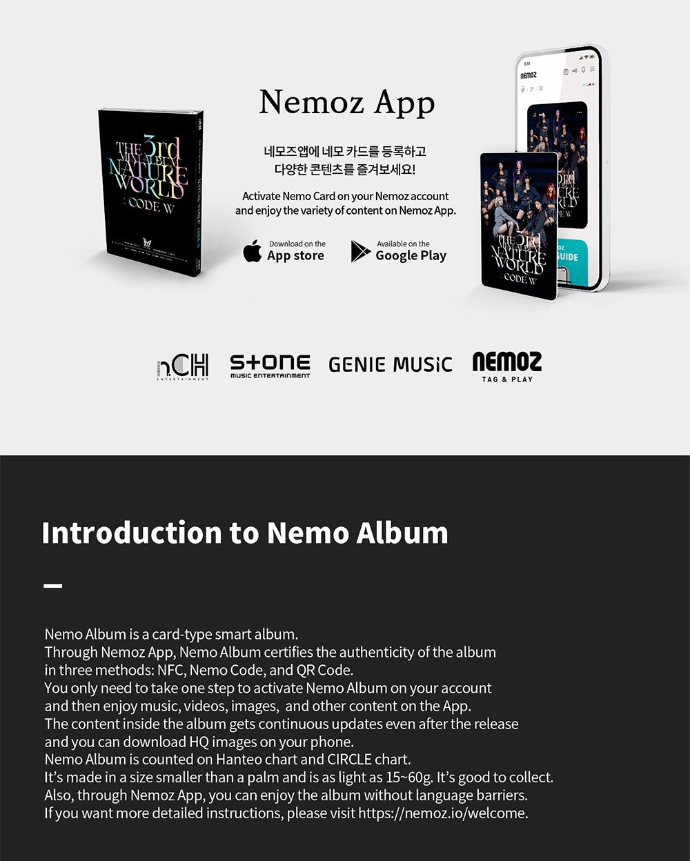 [PR] Apple Music ALBUM NATURE - NATURE WORLD CODE W NEMO ALBUM THIN VER. 3RD MINI ALBUM