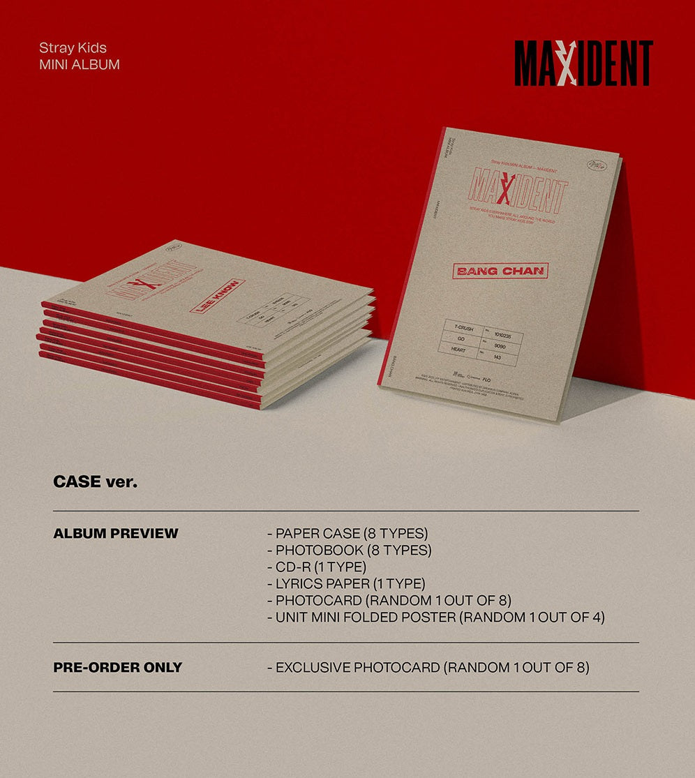 [PR] Apple Music ALBUM RANDOM ver. STRAY KIDS - MAXIDENT 7TH MINI ALBUM (CASE VER.)