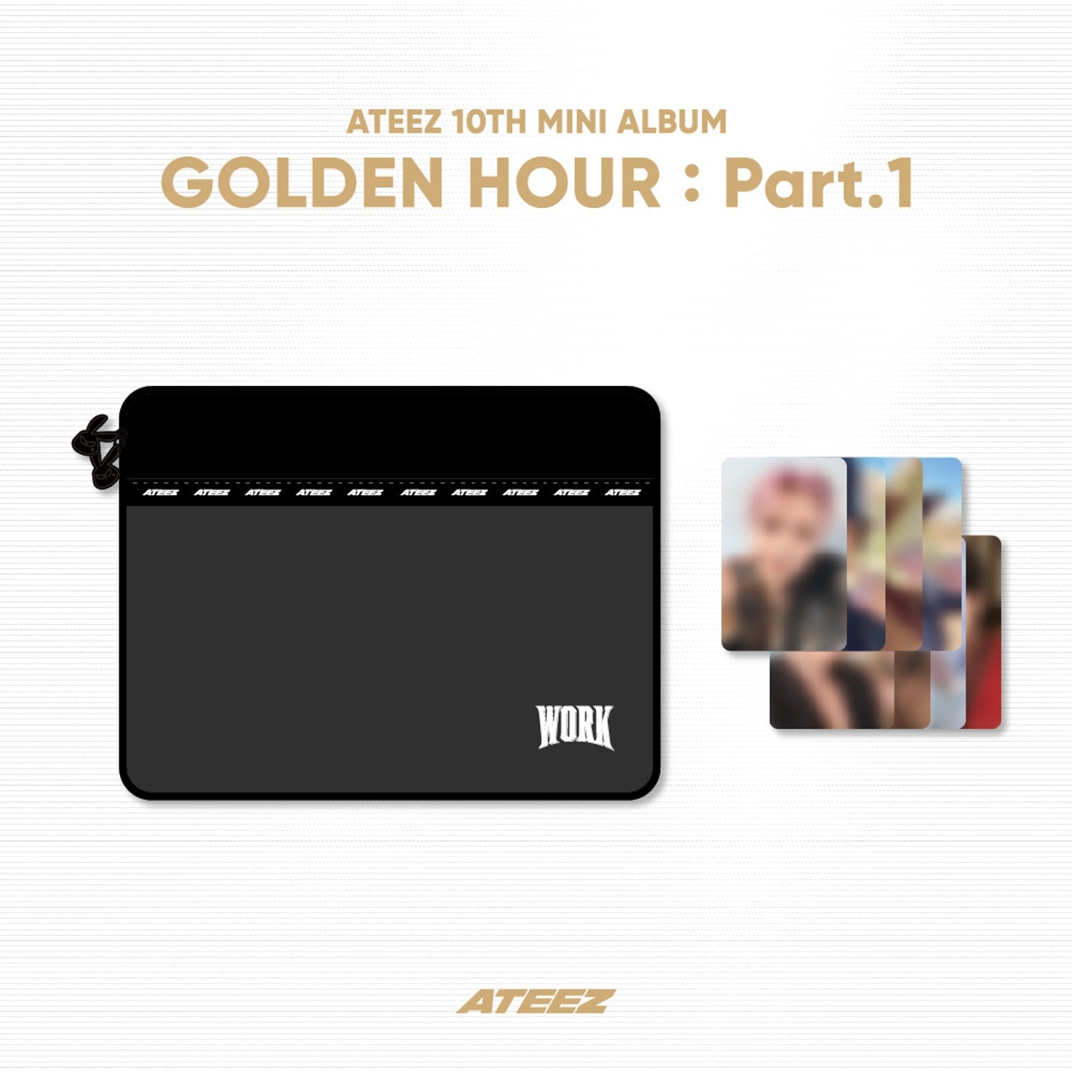 ATEEZ - GOLDEN HOUR : PART.1 OFFICIAL MD TABLET MULTI POUCH - COKODIVE