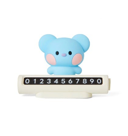 TWS CHARACTER MD KOYA BT21 MININI CAR FIGURE PHONE NUMBER PLATE